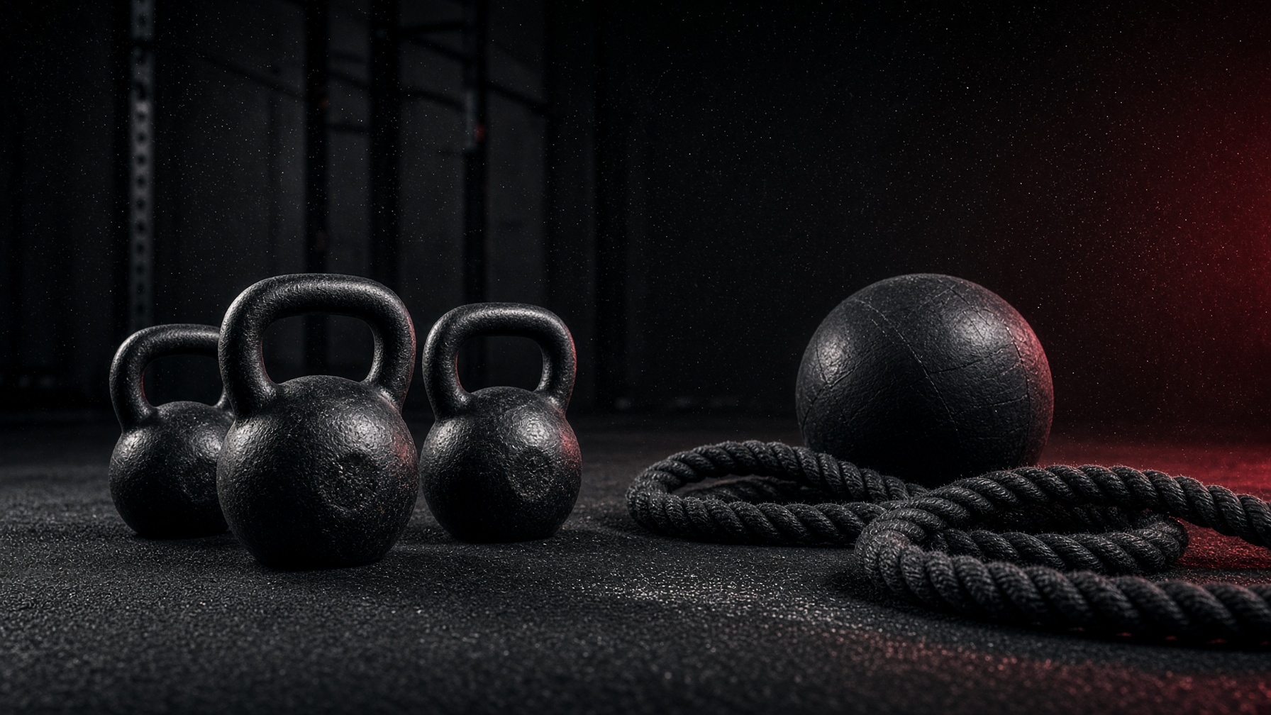 Kettlebell e attrezzi di cross training in palestra
